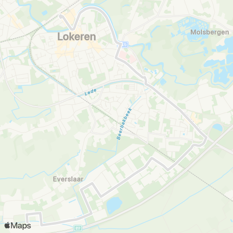 De Lijn Lokeren Station - Lokeren Industrie map