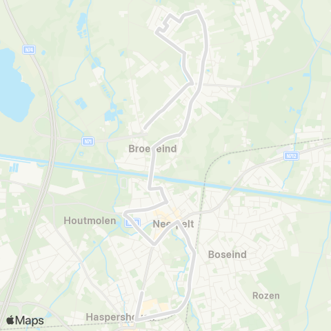 De Lijn Neerpelt - Overpelt map