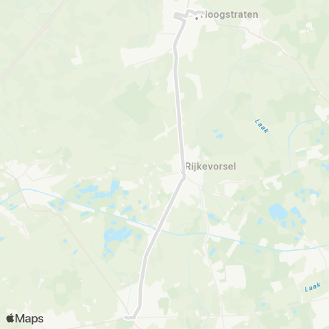 De Lijn Oostmalle - Rijkevorsel - Hoogstraten 't Spijker map