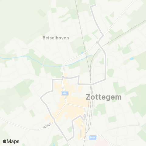 De Lijn Zottegem Station - KMO-zone Buke map