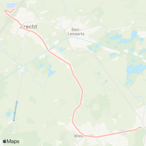 De Lijn Oostmalle - Brecht map