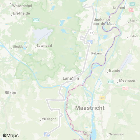 De Lijn Eisden - Riemst map