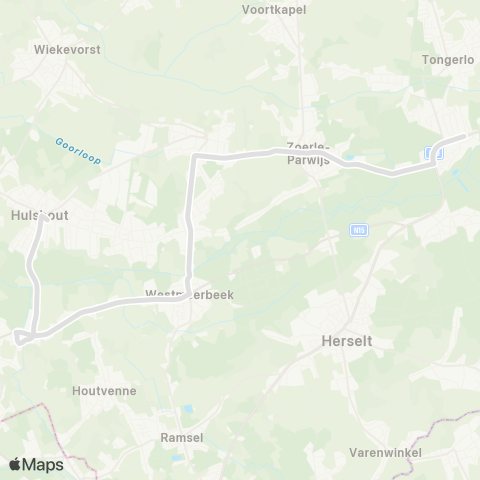 De Lijn Hulshout - Booischot - Westmeerbeek - Westerlo Scholen map