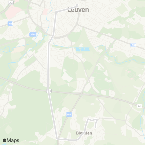 De Lijn Leuven - Heverlee - Haasrode map