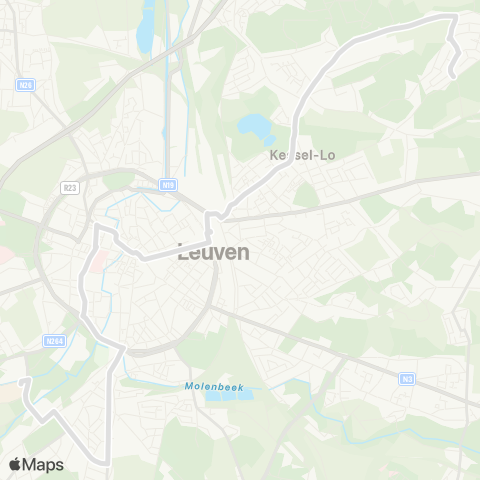 De Lijn Linden - Kessel-Lo - Leuven - Heverlee map