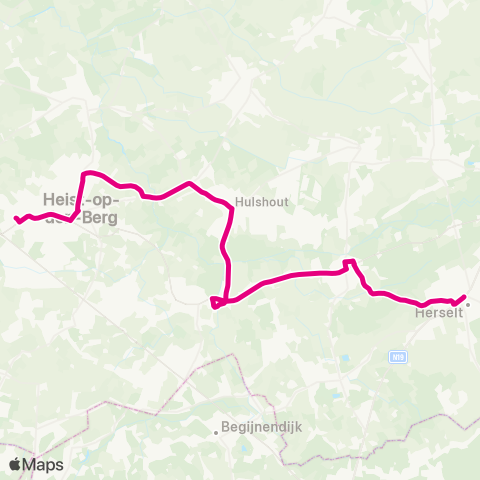 De Lijn Herselt - Heist op den Berg Scholen map