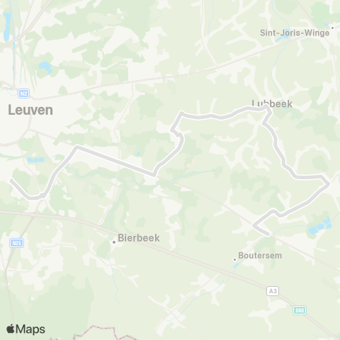 De Lijn Heverlee - Pellenberg - Boutersem map