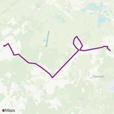 De Lijn scholen Malle - Sint-Job map