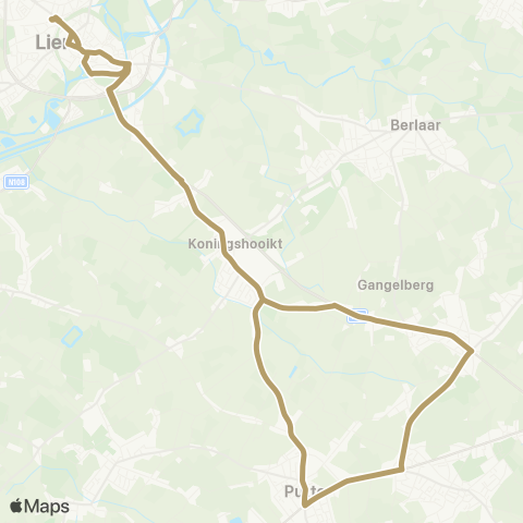 De Lijn Lier - Berlaar Heikant - Putte - Lier map