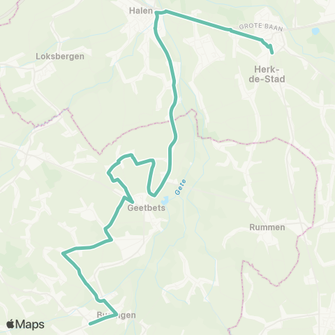 De Lijn Budingen - Herk-De-Stad map