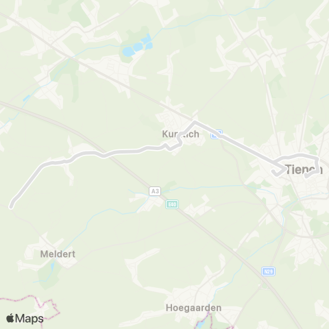 De Lijn Tienen - Honsem map