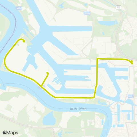 De Lijn Van Cauwelaertsluis - P+R Luchtbal map