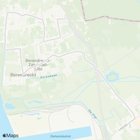 De Lijn Zandvliet - scholen Stabroek map