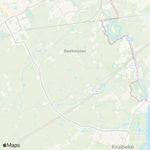 De Lijn Beveren - Kruibeke map