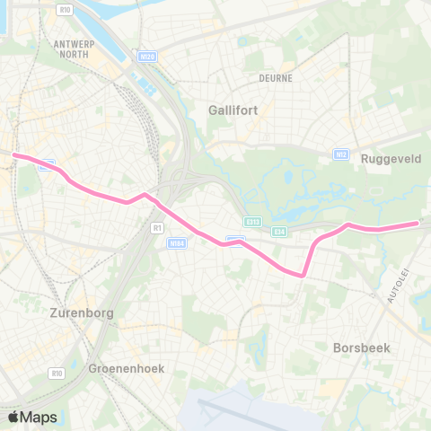 De Lijn P+R Wommelgem - Astrid map