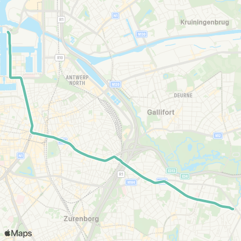 De Lijn (Havenhuis) - Londen - Silsburg map