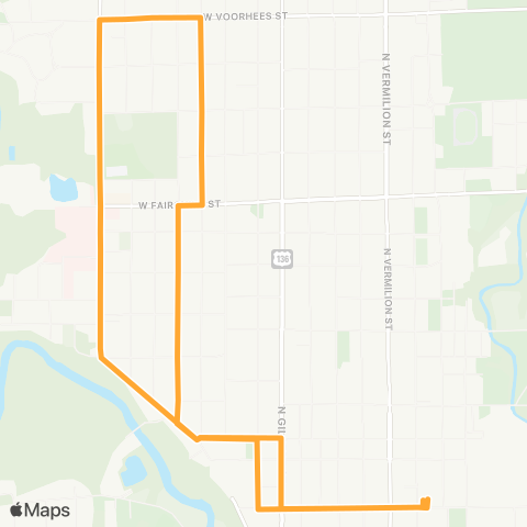 Danville Mass Transit District Grant-Logan map