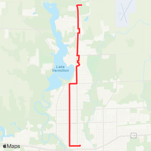 Danville Mass Transit District Gilbert map