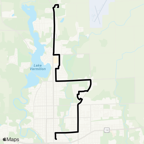 Danville Mass Transit District Bowman map