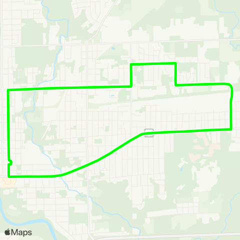 Danville Mass Transit District Main-Fairchild map