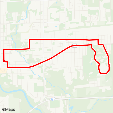 Danville Mass Transit District Williams-Main map