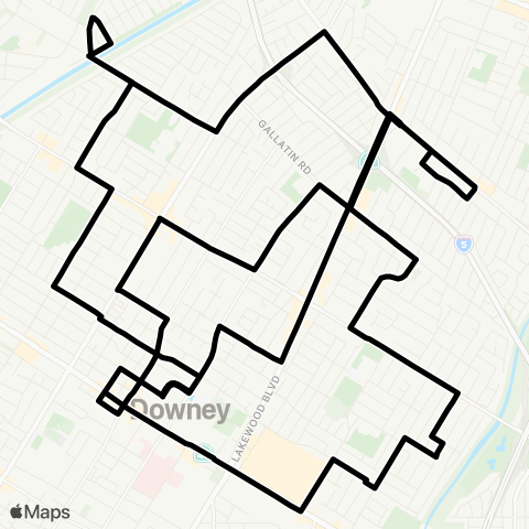 Downey LINK NE - NW map