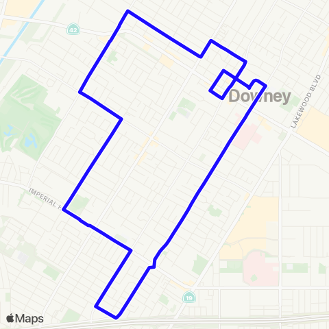 Downey LINK Southwest map