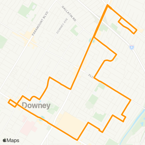 Downey LINK Northeast map