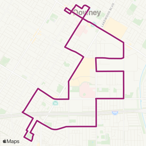 Downey LINK Southeast map