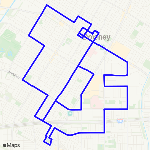 Downey LINK SE - SW map