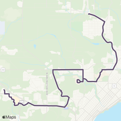 DTA Woodland-UMD-Mall map