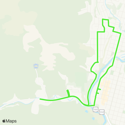 Durango Transit Crestview - 160 W map