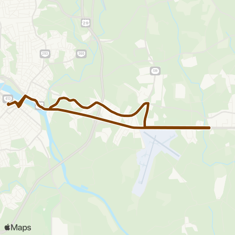 Danville Transit Glenwood map