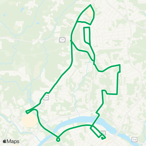 Danville Transit Danville Estates - NorDan map