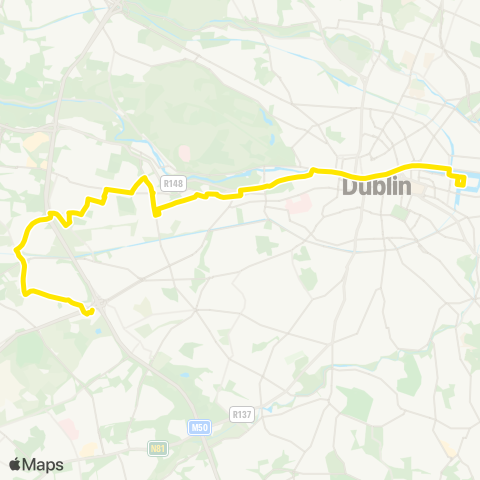 Dublin Bus Forbes Street - Tallaght map