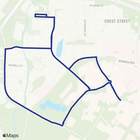 Duke Transit LaSalle Loop map