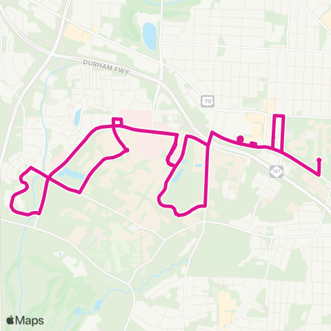 Duke Transit Broad-Erwin map