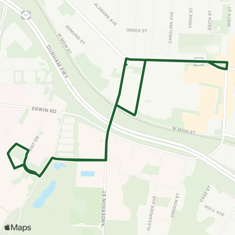 Duke Transit Hospital map