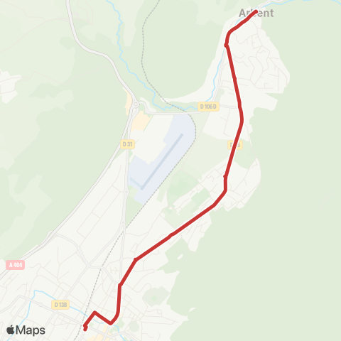 Duobus Arbent > Gare SNCF Oyonnax map