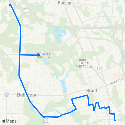 ECAT Bellview / Montclair map