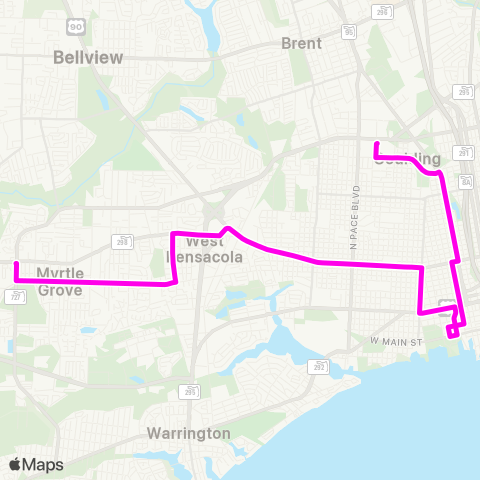 ECAT Brownsville / Myrtle Grove map