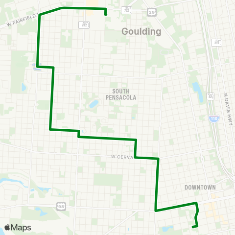 ECAT Brownsville / North Hill map