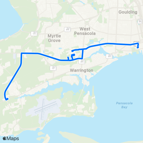 ECAT Corry Station / Naval Hospital map