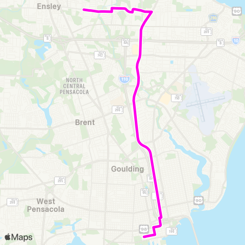 ECAT Davis Highway map