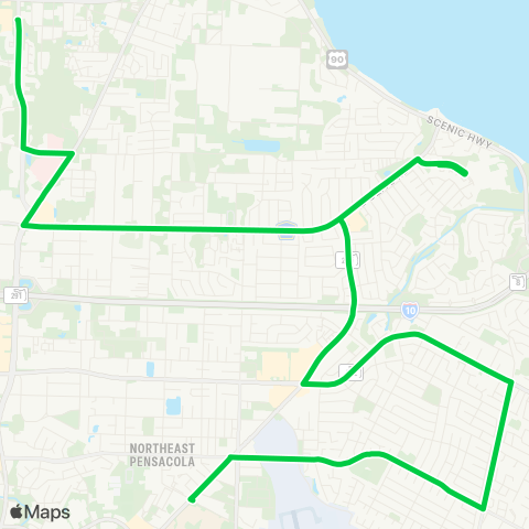 ECAT University of W Florida / Scenic Heights map