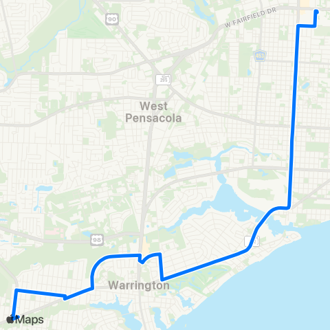 ECAT Warrington / Navy Point map