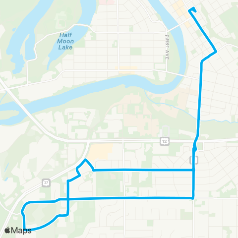 Eau Claire Transit Shopko Plaza map