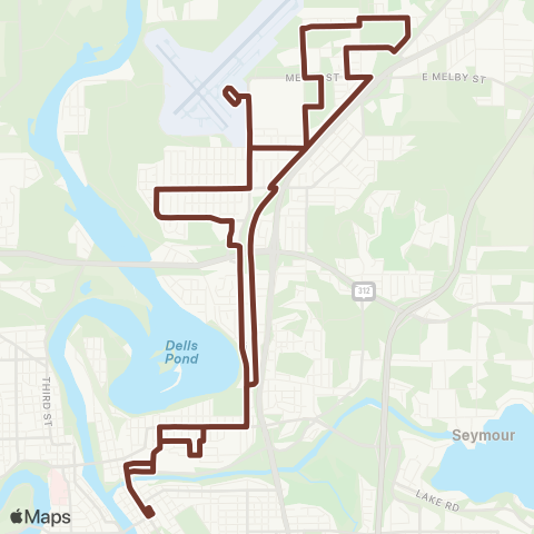 Eau Claire Transit North High map