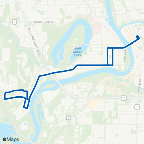 Eau Claire Transit Mt. Washington map