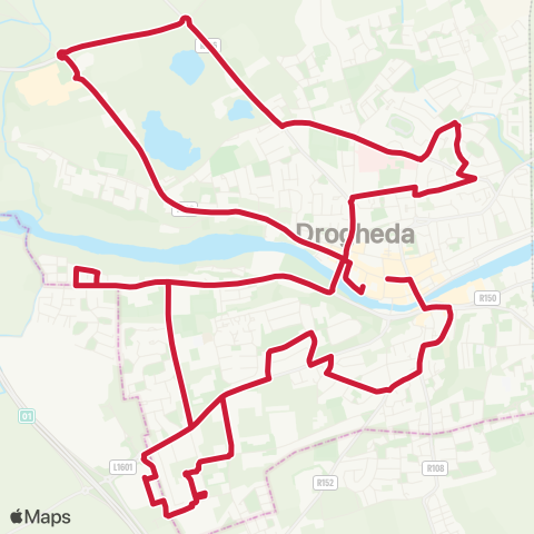 Bus Éireann Drogheda West St - Dominck St map